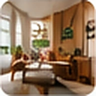 Warm interior design